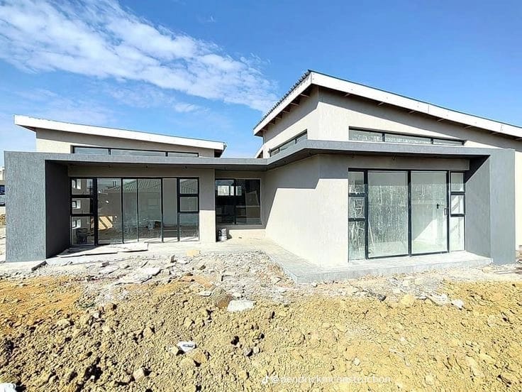 Modern precast home exterior